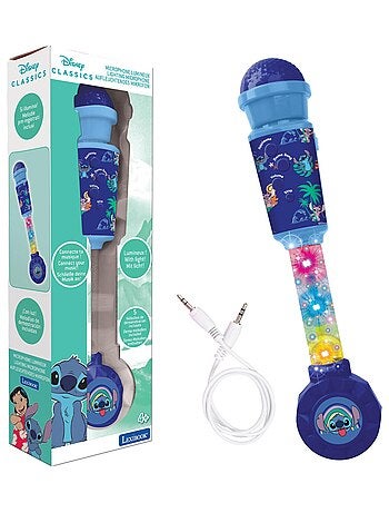 Microphone stitch avec tube lumineux et enceinte