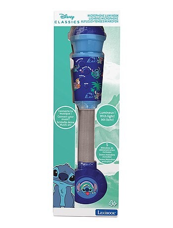 Microphone stitch avec tube lumineux et enceinte