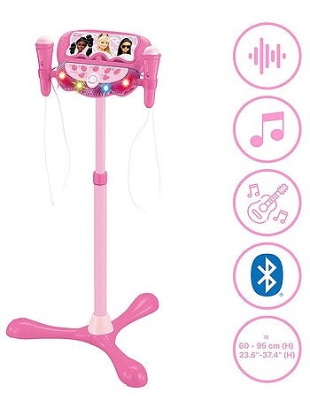Microphone sur pied Enceinte Bluetooth Barbie