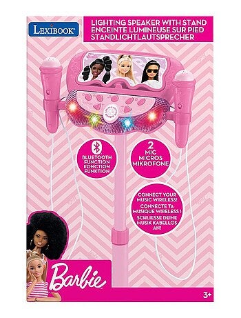 Microphone sur pied Enceinte Bluetooth Barbie