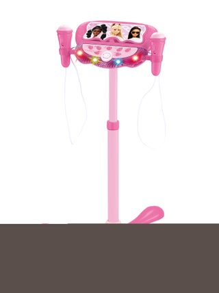 Microphone sur pied, Enceinte Bluetooth Barbie