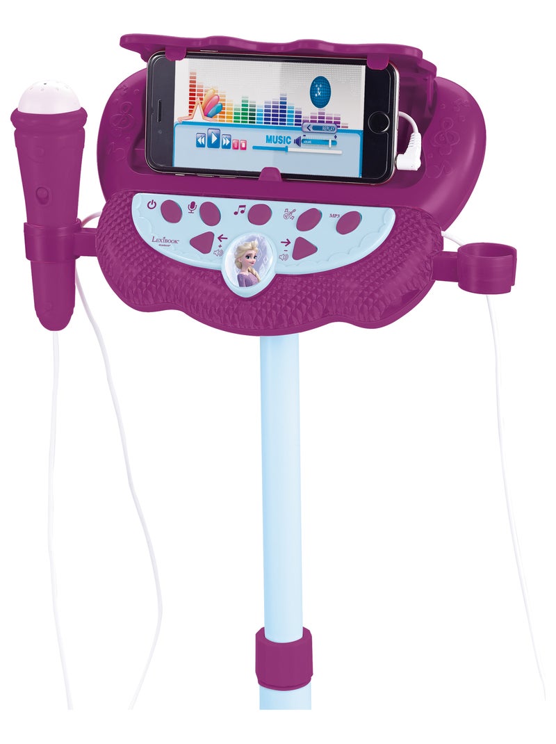 Microphone sur pied Enceinte Bluetooth Reine des Neiges Violet - Kiabi