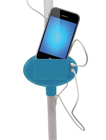 Microphone sur pied lumineux Reine des Neiges