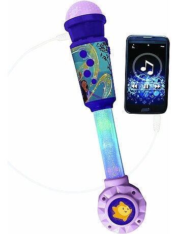 Microphone Wish avec tube lumineux et enceinte