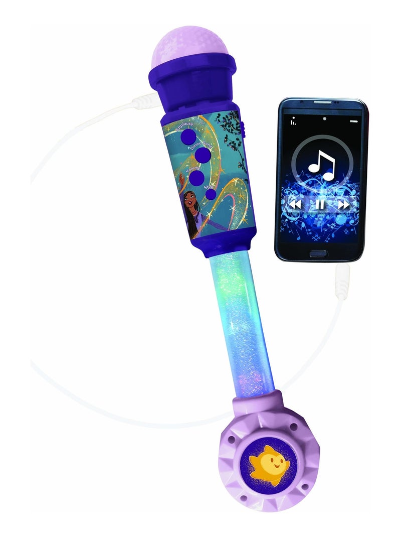 Microphone Wish avec tube lumineux et enceinte Violet - Kiabi