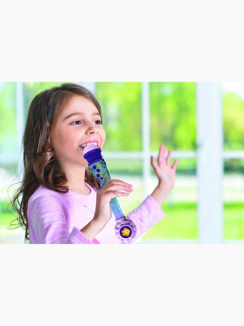 Microphone Wish avec tube lumineux et enceinte Violet - Kiabi
