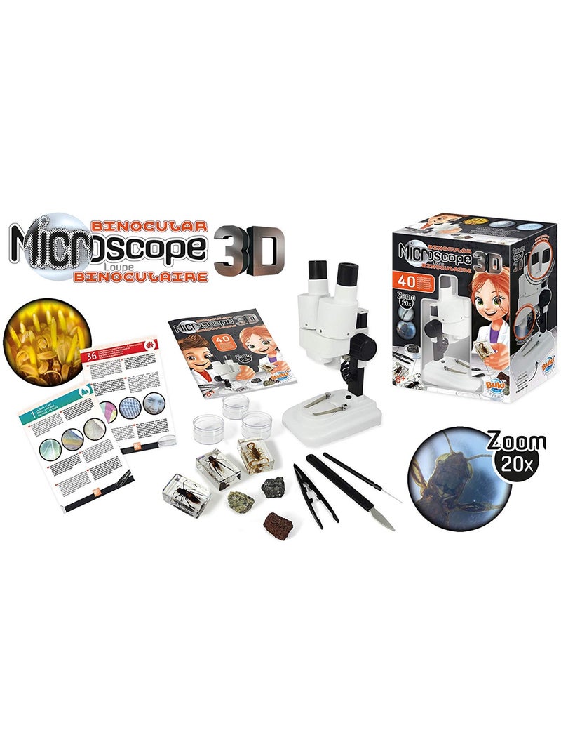 Microscope 3D Blanc - Kiabi
