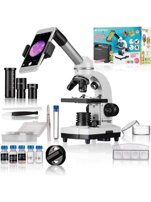 Microscope 'bresser' junior biolux sel 40-1600x blanc - Kiabi