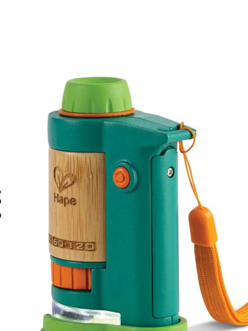 Microscope en bambou pour enfants - Kiabi