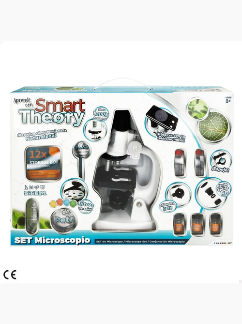 Microscope jouet avec lumière led et support pour téléphone portable smart theory - Kiabi Microscope jouet avec lumière led et support pour téléphone portable smart theory - Kiabi
