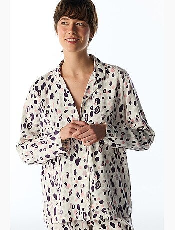 Midnight mood ensemble pyjama chemise et pantalon à manches longues penti