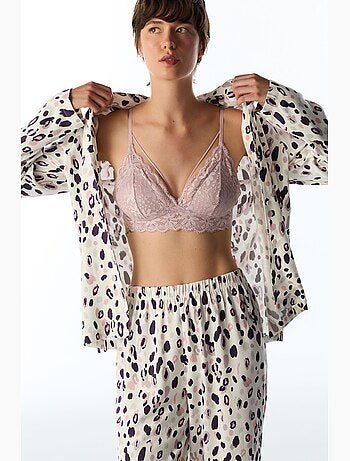 Midnight mood ensemble pyjama chemise et pantalon à manches longues penti