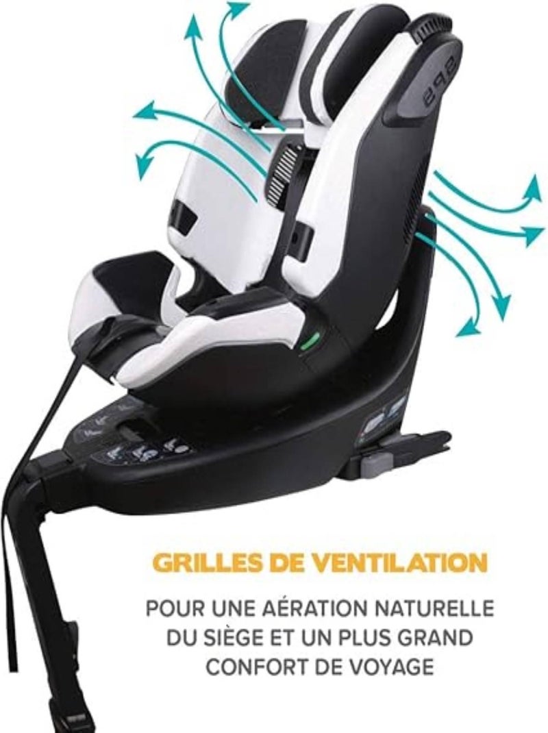 Migo - Siège auto I-Size O6 LITE pivotant 360° Rouge - Kiabi
