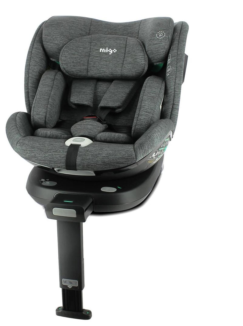 Migo - Siège auto SOFTY pivotant 360° - I-Size 40-150 cm Gris - Kiabi