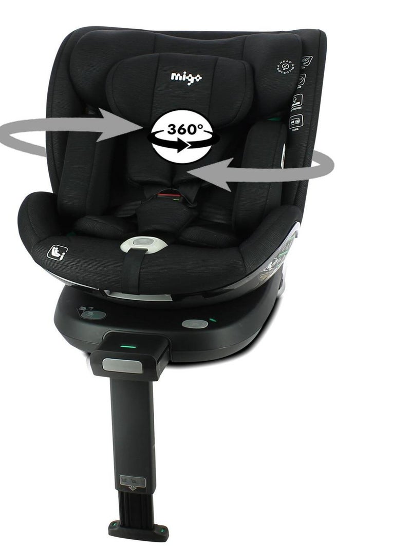 Migo - Siège auto SOFTY pivotant 360° - I-Size 40-150 cm Noir - Kiabi