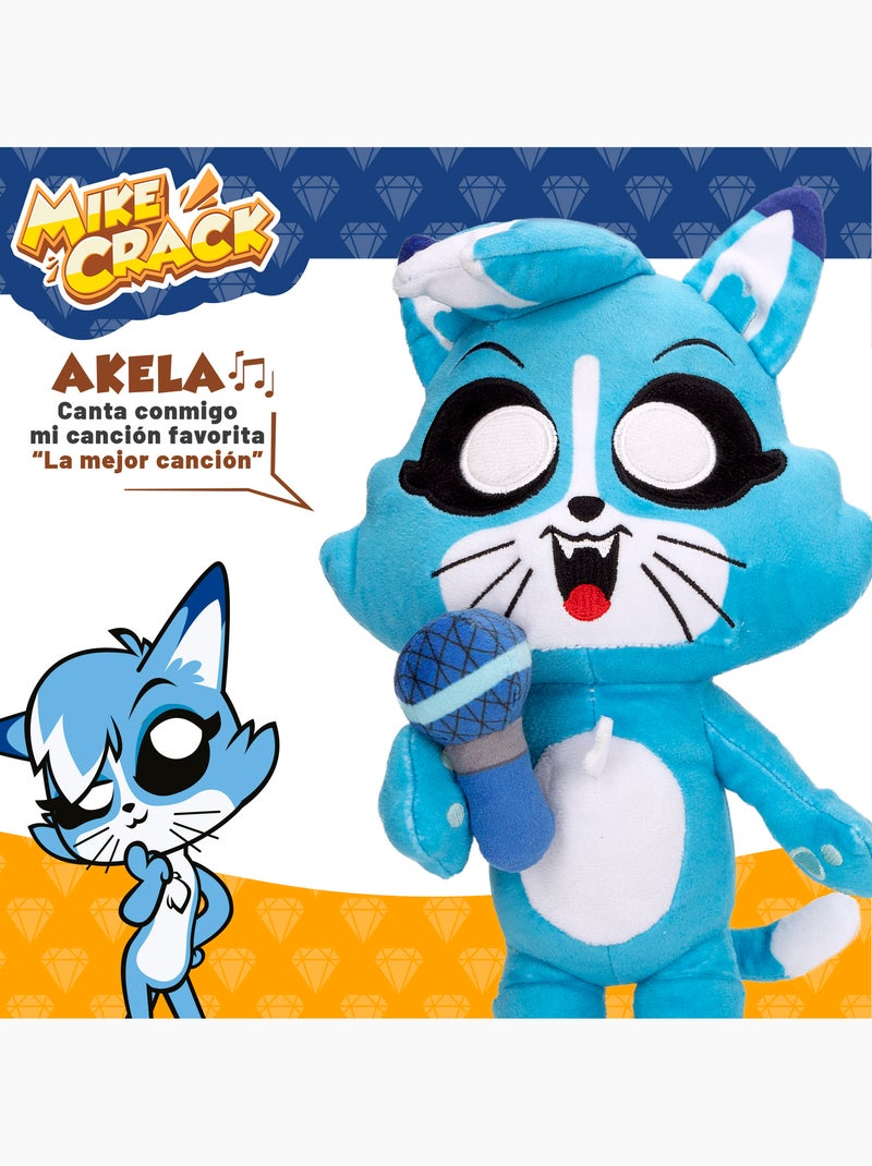 Mikecrack chat officiel en peluche akela "je chante et je répète ce que vous dites" Multicolore - Kiabi