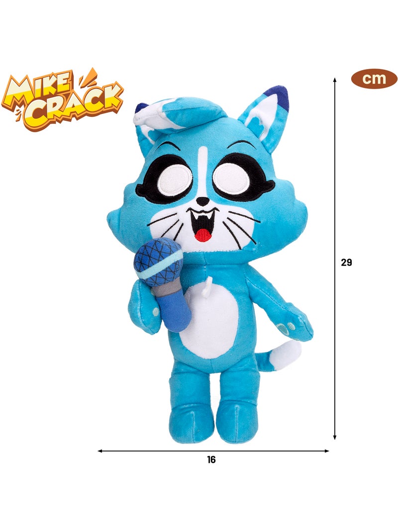 Mikecrack chat officiel en peluche akela "je chante et je répète ce que vous dites" Multicolore - Kiabi