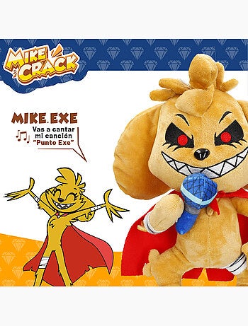 Mikecrack chien en peluche officiel mike.exe "je chante et je répète ce que vous dites