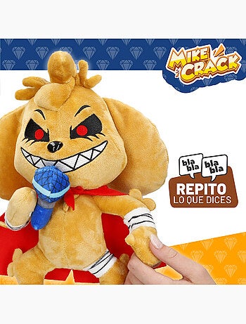 Mikecrack chien en peluche officiel mike.exe "je chante et je répète ce que vous dites