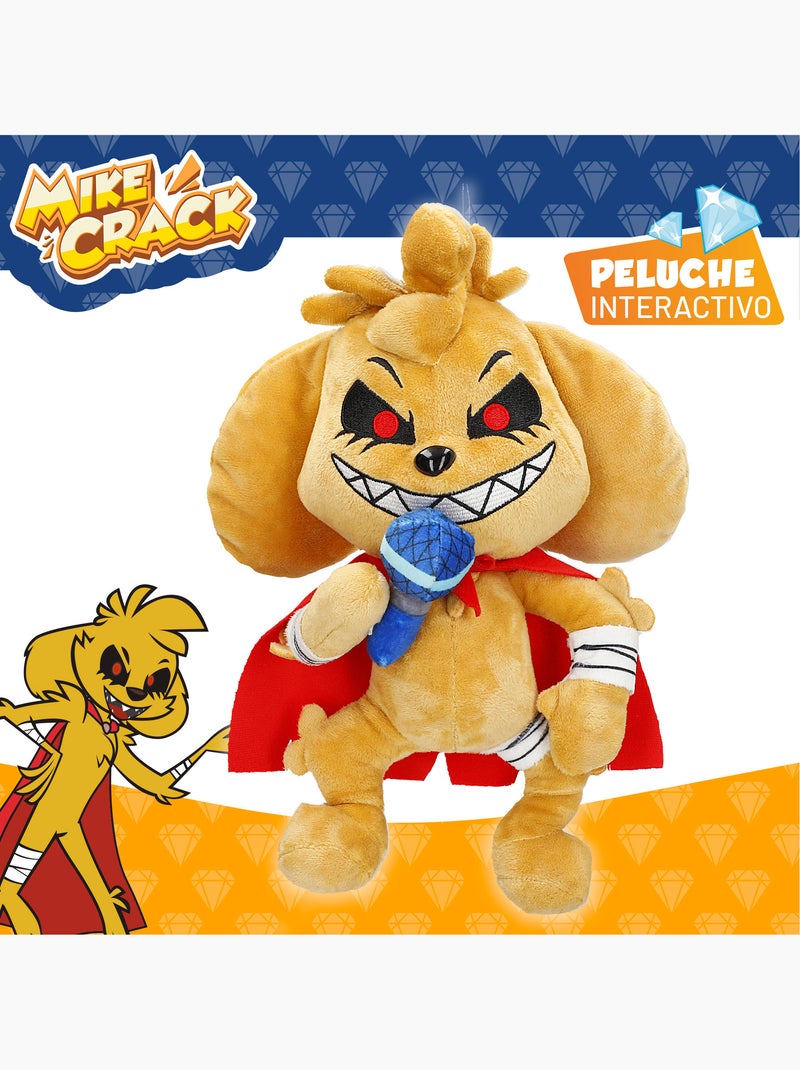 Mikecrack chien en peluche officiel mike.exe "je chante et je répète ce que vous dites" Multicolore - Kiabi