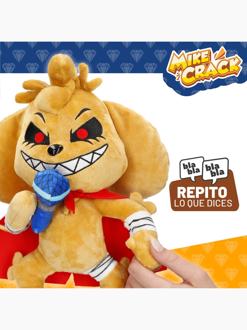 Mikecrack chien en peluche officiel mike.exe "je chante et je répète ce que vous dites" Multicolore - Kiabi