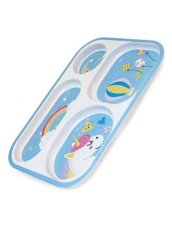 MILL'O BEBE ASSIETTE 4 COMPARTIMENTS LICORNE