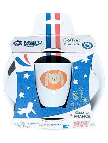 MILL'O BÉBÉ COFFRET ASSIETTE/GOBELET/BOL
