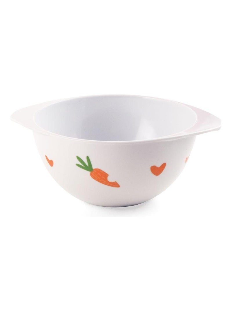 MILL'O BÉBÉ COFFRET ASSIETTE/GOBELET/BOL Blanc Orange - Kiabi