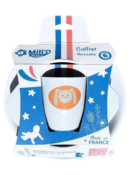 MILL'O BÉBÉ COFFRET ASSIETTE/GOBELET/BOL - Kiabi