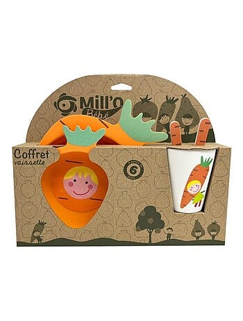 MILL'O BÉBÉ SET VAISSELLE EN MÉLAMINE SOUS COFFRET