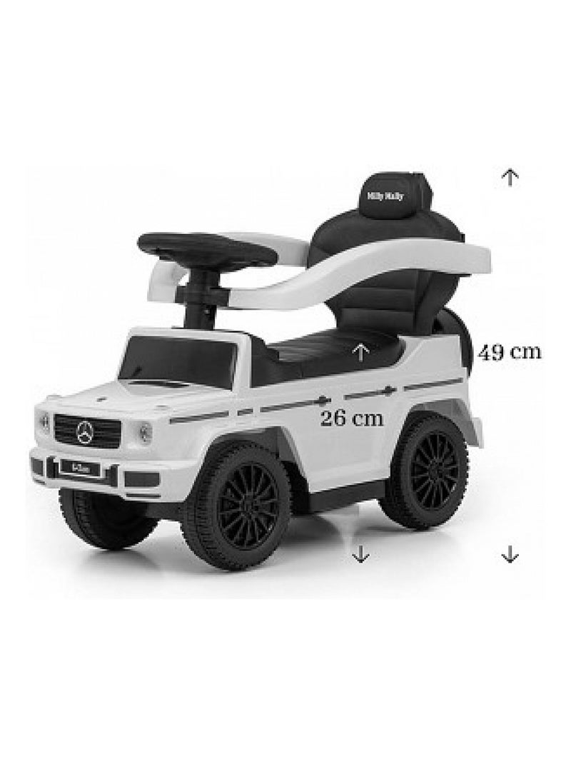'Milly Mally' Porteur avec barre de poussée MERCEDES G350D Blanc Blanc - Kiabi