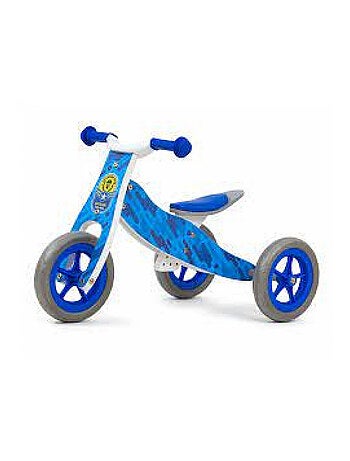 'Milly Mally' Ride On 2en1 Look Bleu Armée