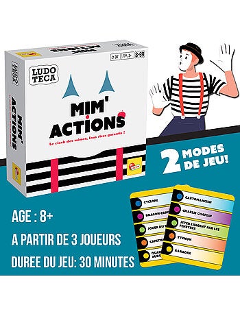 Mim'Actions - Le Jeu de Mime Fun et Défis pour Toute la Famille - Lisciani