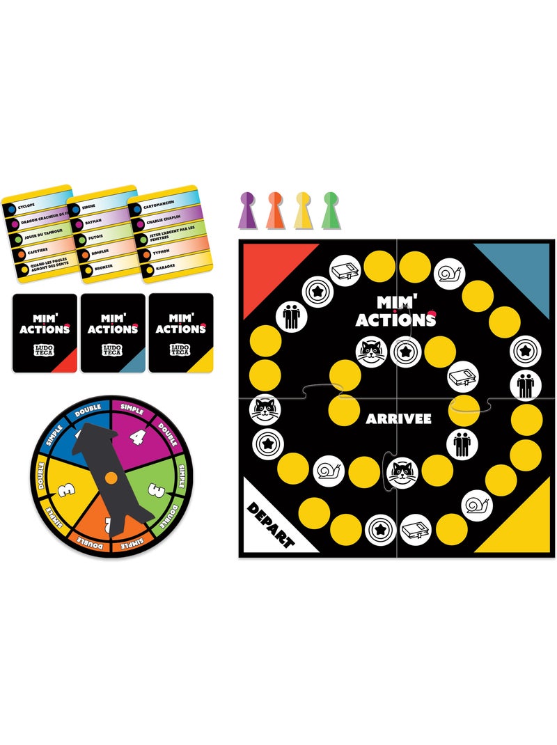 Mim'Actions - Le Jeu de Mime Fun et Défis pour Toute la Famille - Lisciani N/A - Kiabi