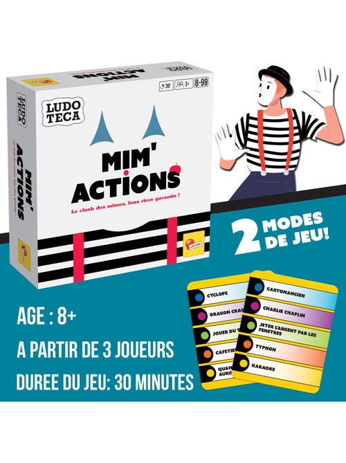 Mim'Actions - Le Jeu de Mime Fun et Défis pour Toute la Famille - Lisciani - Kiabi