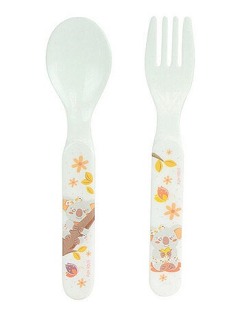 Mimi Cally Koala Ensemble Couverts (Fourchette, Cuillere)