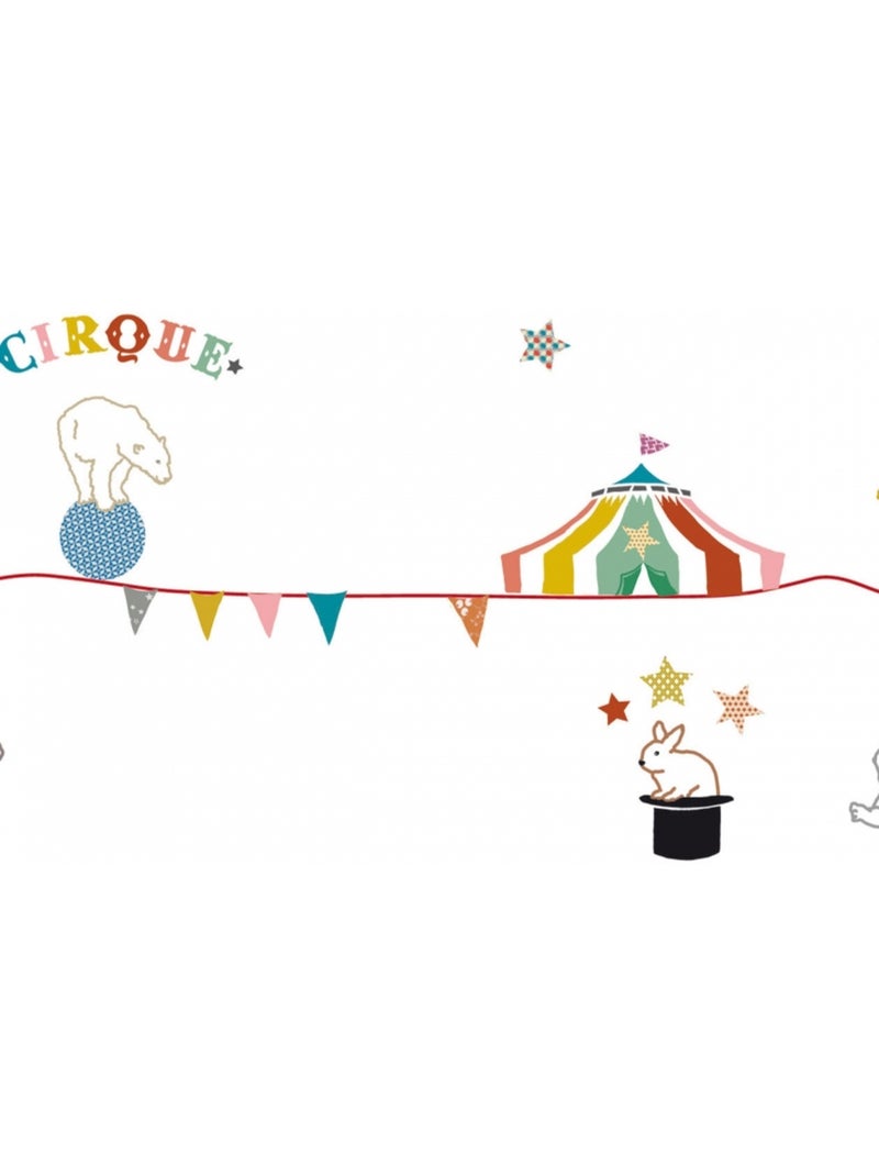 Mimi'lou - Frise adhésive Cirque Multicolore - Kiabi