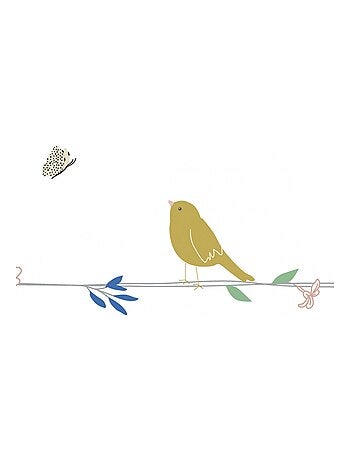 Mimi'lou - Frise adhésive Fleurs et Oiseaux