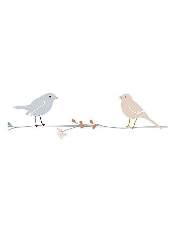 Mimi'lou - Frise adhésive Fleurs et Oiseaux
