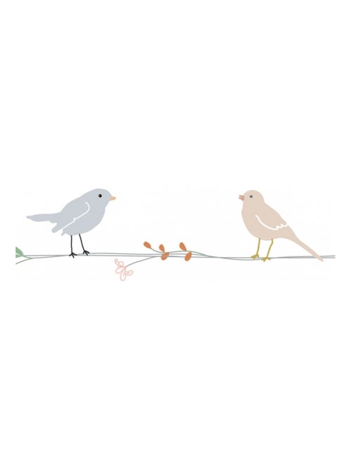 Mimi'lou - Frise adhésive Fleurs et Oiseaux - Kiabi