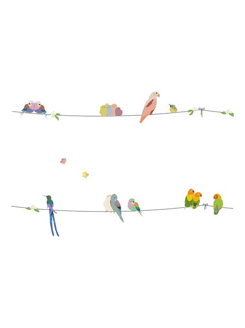 Mimi'lou - Frise adhésive With the birds - Kiabi