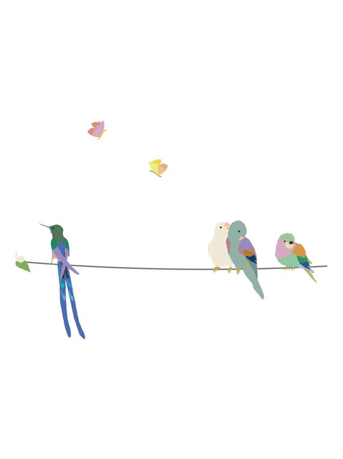 Mimi'lou - Frise adhésive With the birds - Kiabi