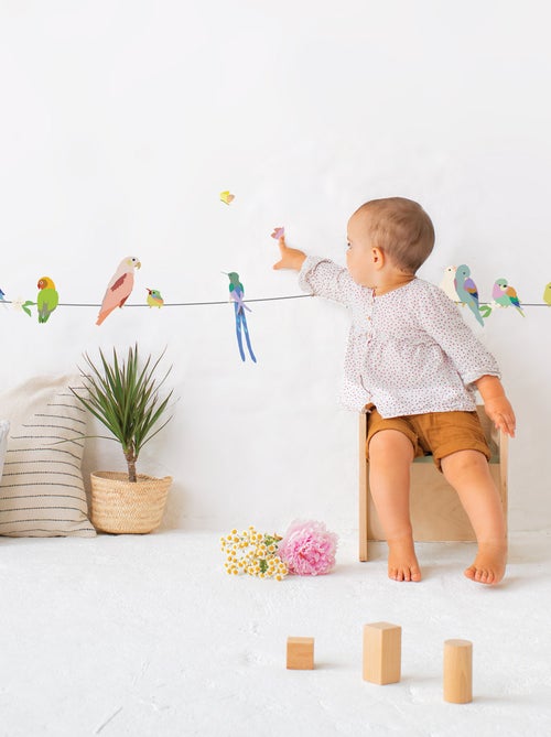 Mimi'lou - Frise adhésive With the birds - Kiabi