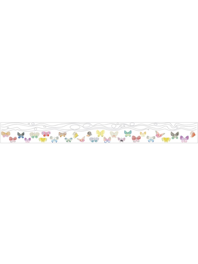 Mimi'lou - Frise sticker mural papillons Multicolore - Kiabi