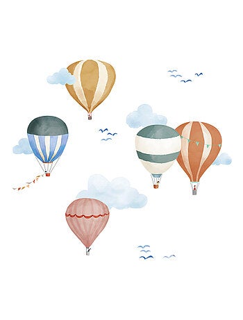 Mimi'lou - Planche easy stickers Montgolfière