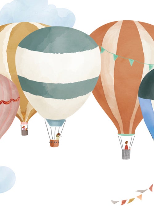 Mimi'lou - Planche easy stickers Montgolfière - Kiabi