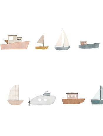 Mimi'lou - sticker frise murale bateaux
