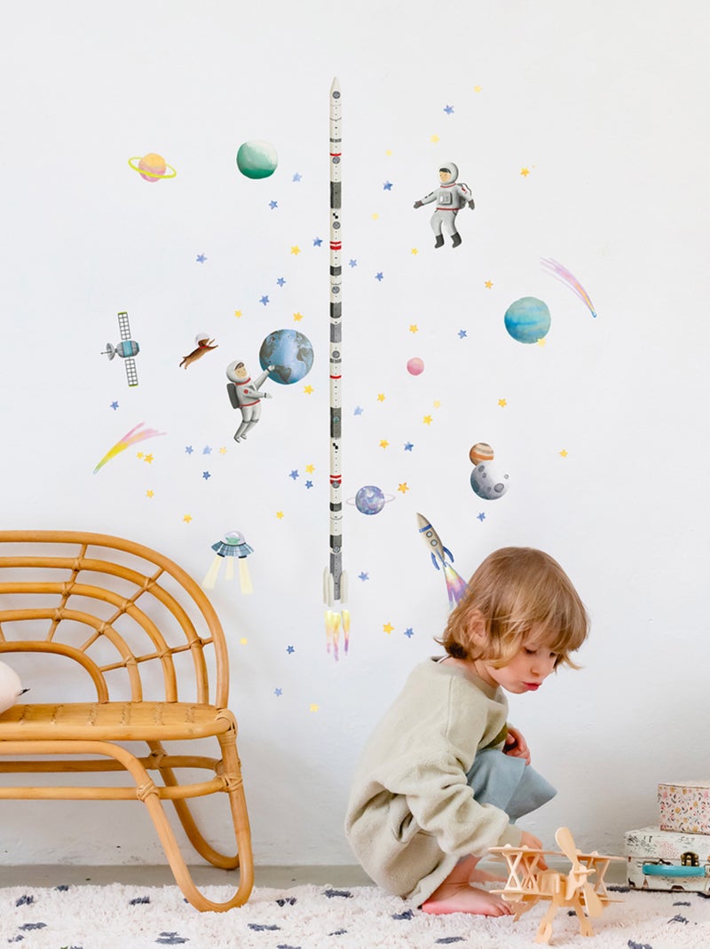 Mimi'lou - Sticker toise Espace Multicolore - Kiabi