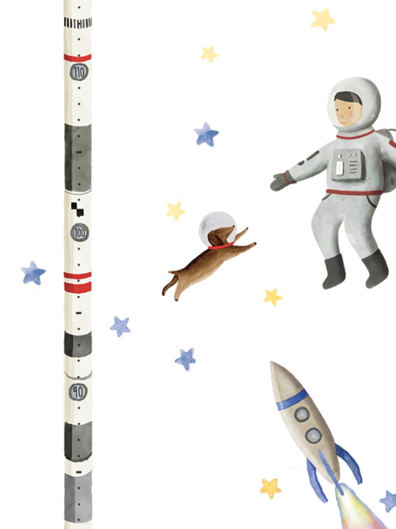 Mimi'lou - Sticker toise Espace Multicolore - Kiabi