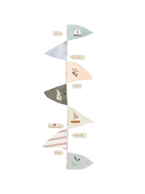 Mimi'lou - Sticker toise Fanions - Kiabi